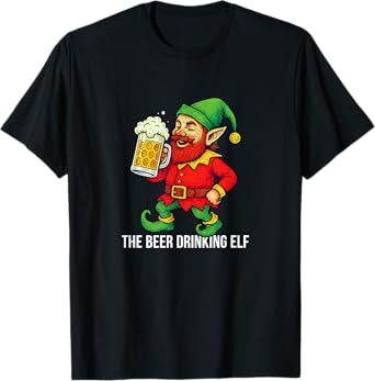 The Beer Drinking Elf - T-Shirt