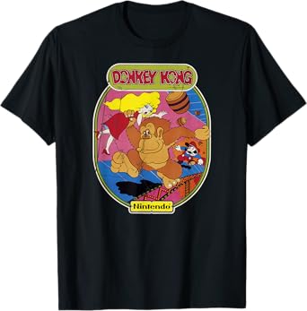 Nintendo Donkey Kong Mario Retro Art Graphic T-Shirt T-Shirt