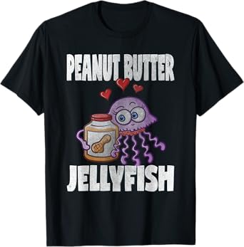 Cute Valentines Day T Shirts Kids Peanut Butter & Jellyfish T-Shirt
