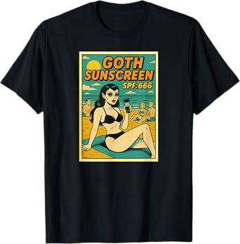 Vampire Goth Summer Sunscreen SPF 666 T-Shirt