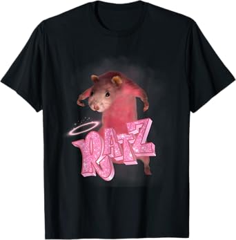Retro Ratz - Funny Pink Rat Meme, Funny Saying T-Shirt