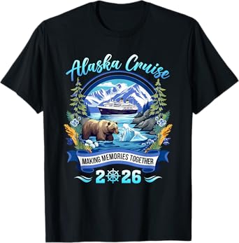 Matching Family Friends And Group Alaskan Alaska Cruise 2026 T-Shirt