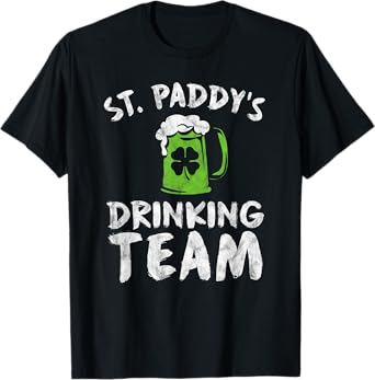 St Patrick's Day Drinking Team Shirt Men Group Squad Tshirt T-Shirt