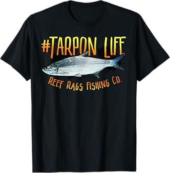 Tarpon Life Deep Sea Saltwater Fishing T-Shirt