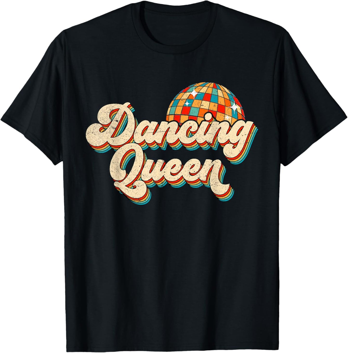Retro Classic Vintage Dancing Queen 80s 70s Disco Women Girl T-Shirt