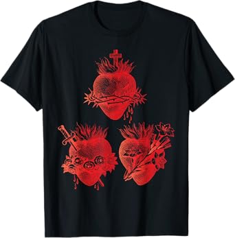 Sacred Heart of Jesus and Immaculate Heart of Mary Joseph 2R T-Shirt