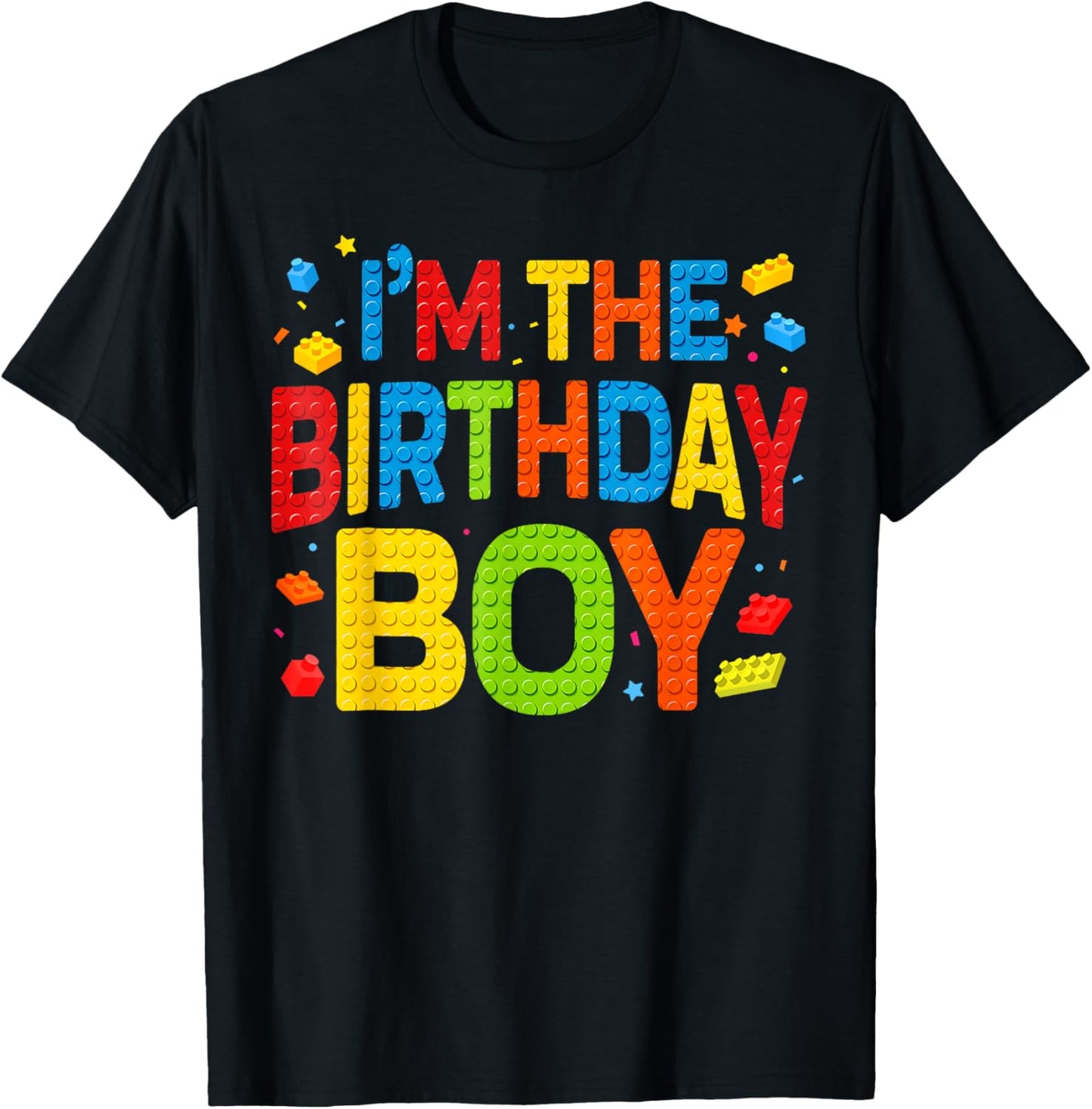 Birthday Party I'm The Birthday Boy Shirt Building Block T-Shirt