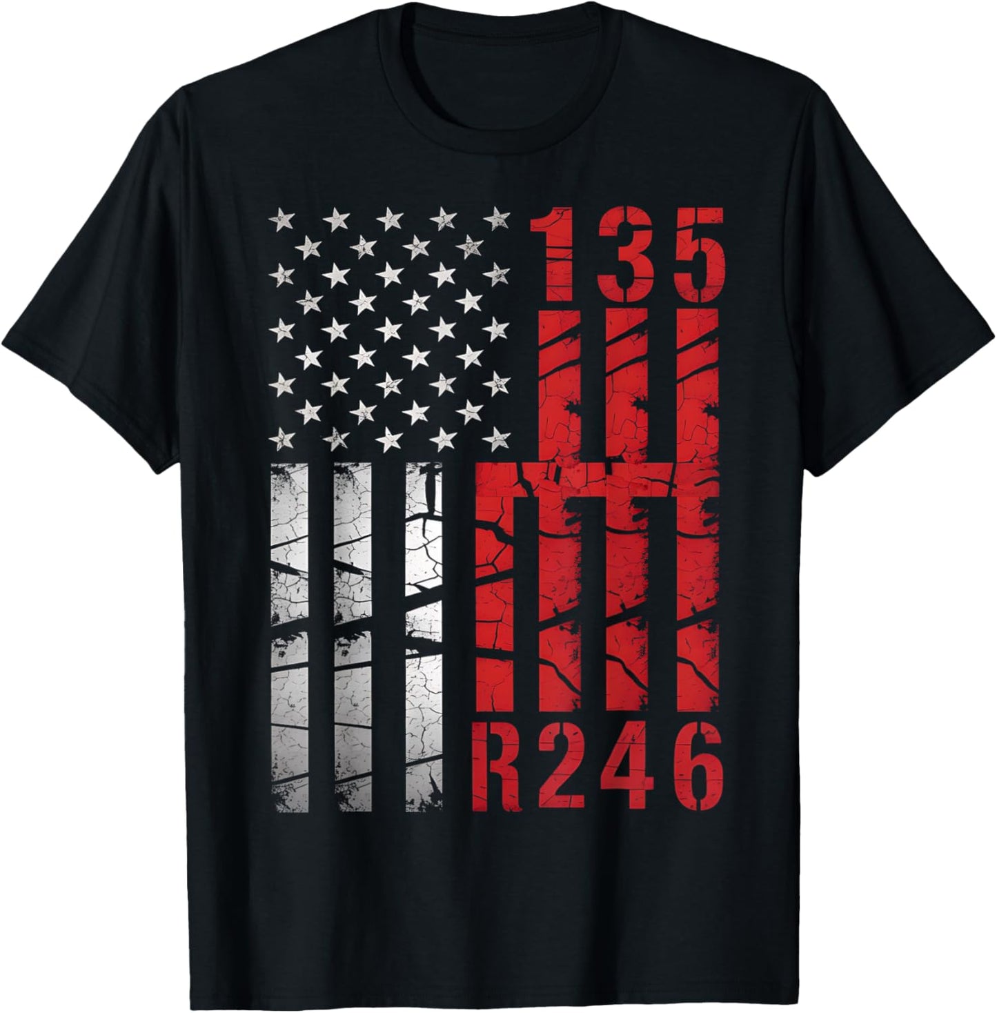 Stick Shift American Flag Muscle Car 6 Gears Mechanic T-shirt