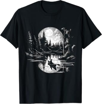 Canoe Canadian Canoeists Nature Canoe T-Shirt