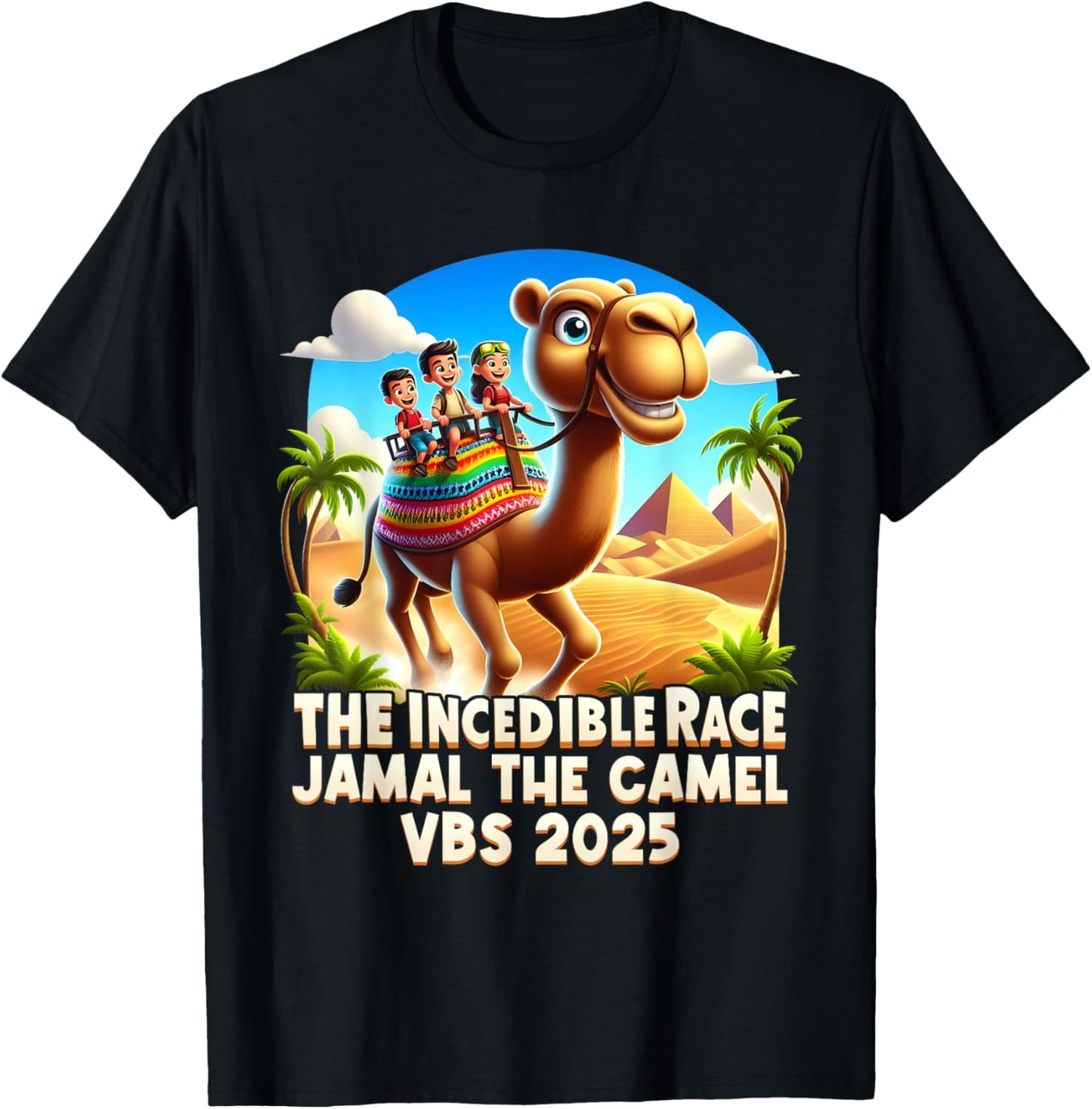 The Incredible Race Jamal the Camel VBS 2025 Christian T-Shirt