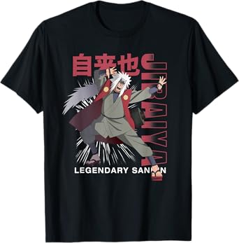 Naruto Shippuden Jiraiya Legendary Sannin Anime T-Shirt