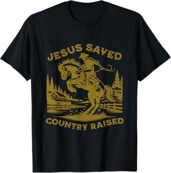 Cowboy Bible Scripture Verse Western Jesus For Mens Faith T-Shirt