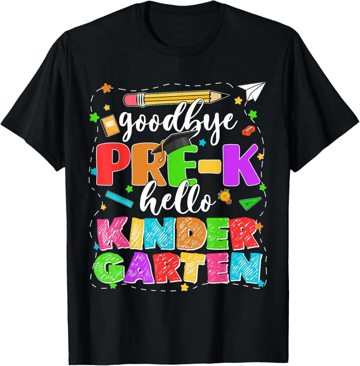 Goodbye Pre K Graduation Last Day Of School Teacher Boy Girl T-shirt by TeeBrew