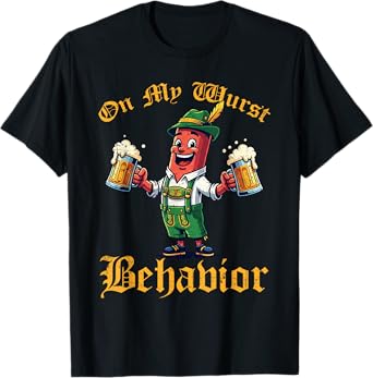 Oktoberfest Sausage Costume Funny German Beer Lover Outfit T-Shirt