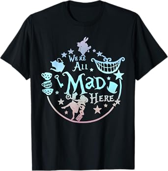 We're All Mad Here Vintage Adventures Vacation Funny Holiday T-Shirt