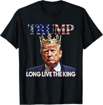 Long Live The King Vintage Retro Trump Portrait 4th of July T-Shirt