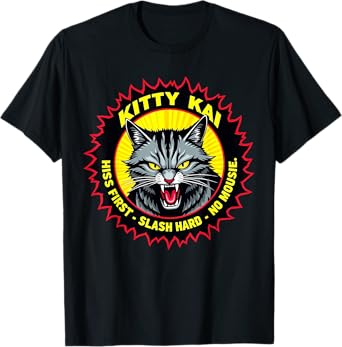 Kitty Kai - Hiss First Slash Hard - No Mousie! T-Shirt