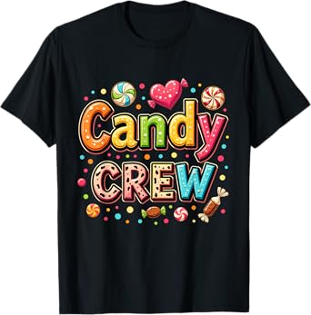 Candy Party Crew Lover Cute Halloween Trick or Treat Outfit T-Shirt