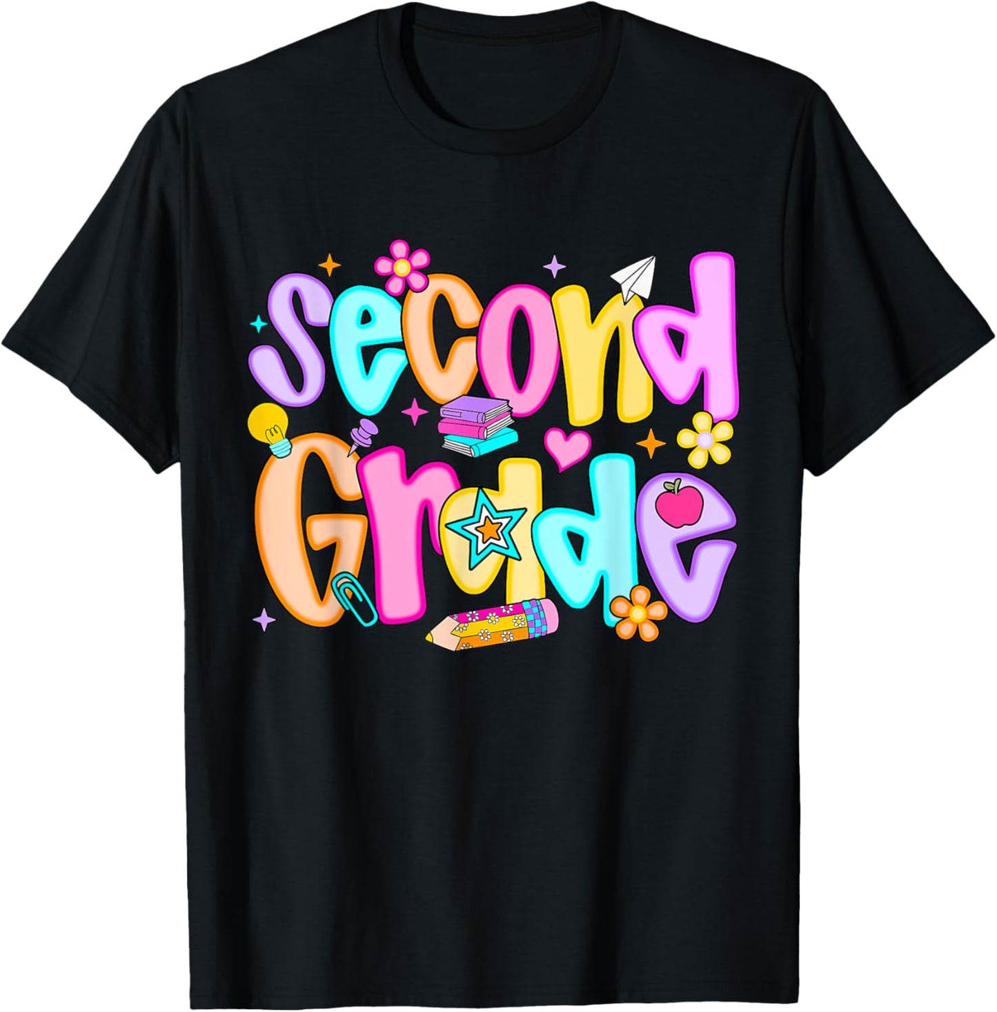 Preppy 2nd Grade Teacher Back To School Girls Tee by TeeBrew