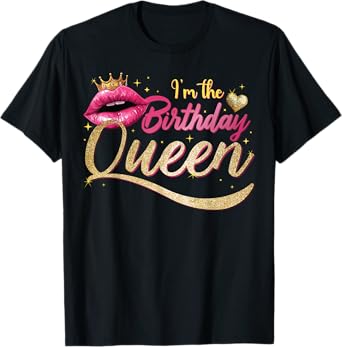 Birthday Queen For Women Funny Birthday Party T-Shirt