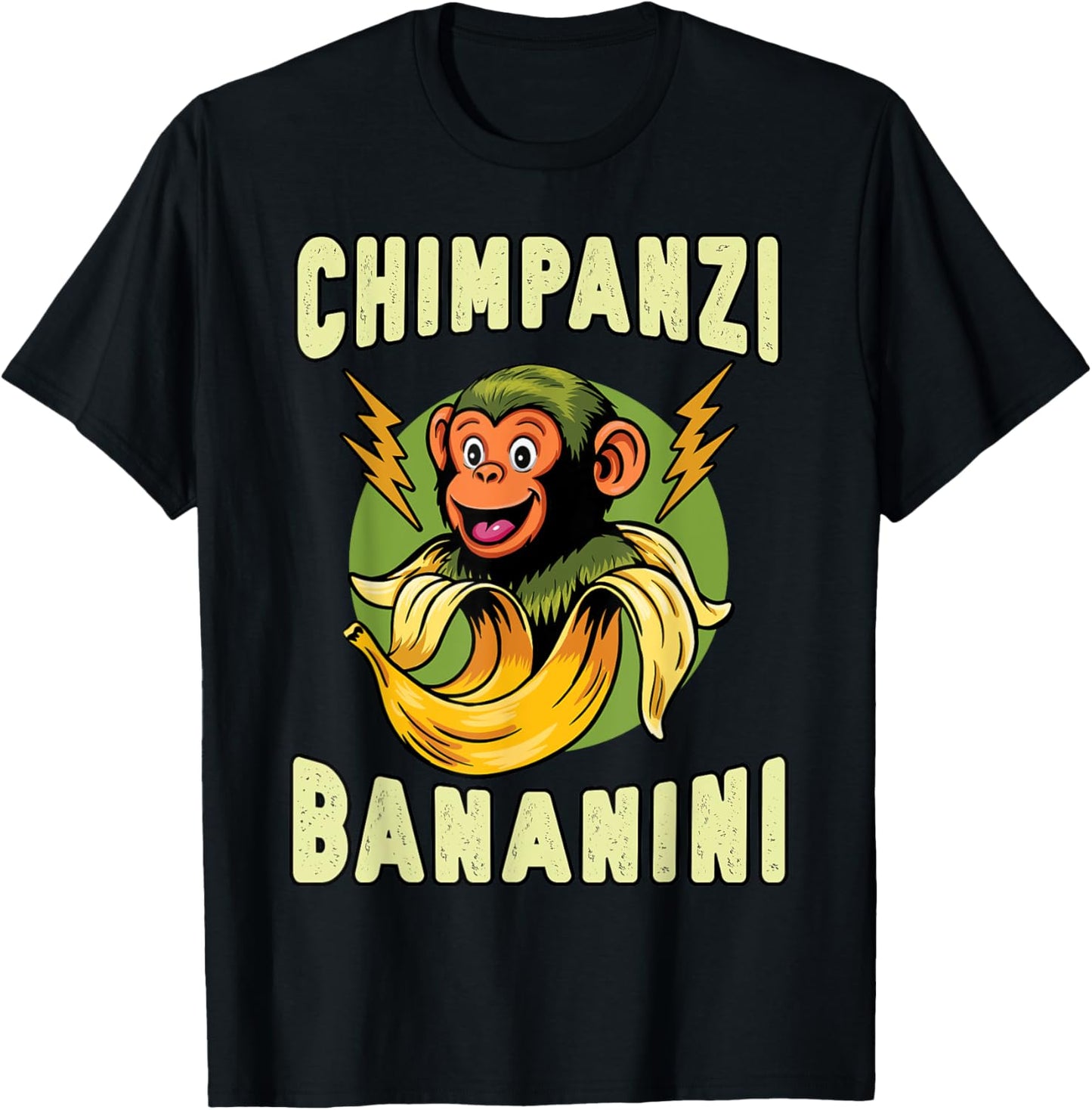 Funny Monkey Chimpanzini Bananini Italian Brainrot Meme T-Shirt