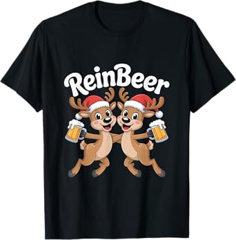 Reinbeer Reindeer Christmas Santa Fun T-Shirt