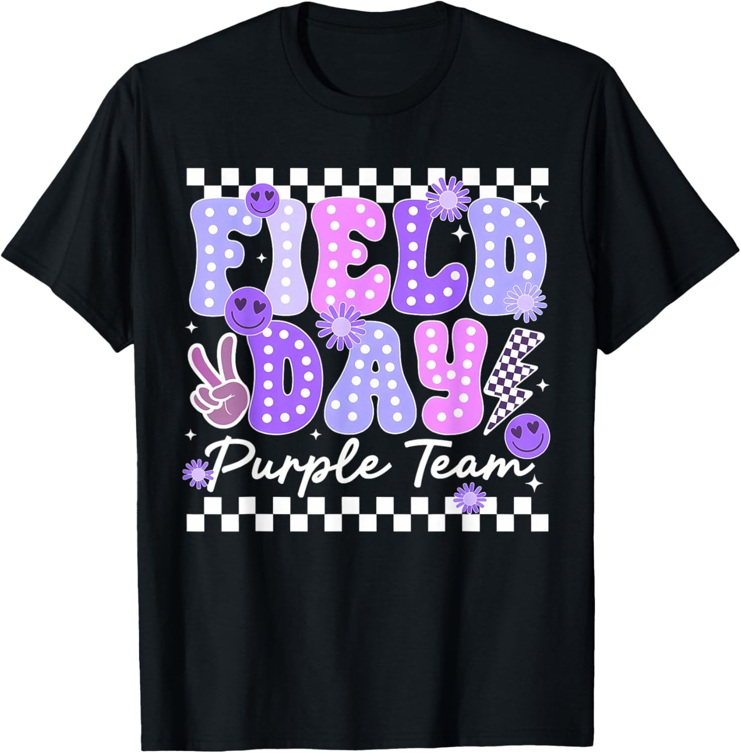 Field Day Trip Purple Team Color Game Competition Boys Girls T-Shirt