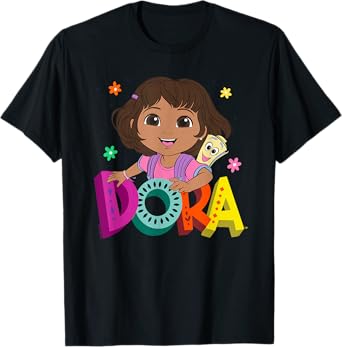 Dora (2024) Dora and Map Logo T-Shirt