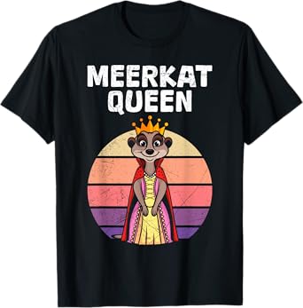 Meerkat Costume MEERKAT QUEEN Retro Funny Meerkats T-Shirt