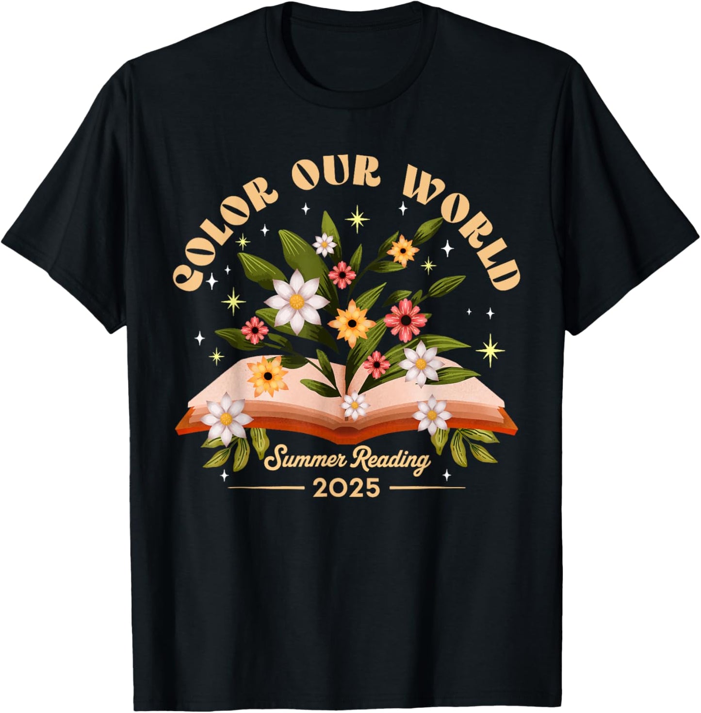Color Our World Summer Reading 2025 Adventure Book Lover T-Shirt