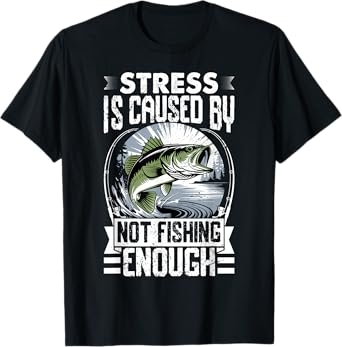 Funny Fishing Shirt for Men Women Fisherman Bass Fishing T-Shirt