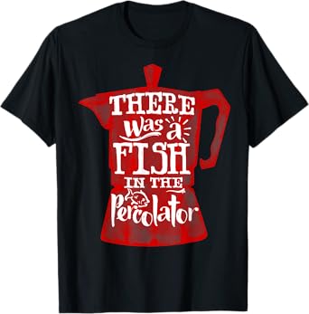Twin Peaks Fish In the Percolator Coffee Pot Graphic T-Shirt T-Shirt