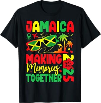 Jamaica Family Reunion 2025 Making Memories Vacation Summer T-Shirt