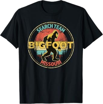 Missouri Bigfoot Search Team Sasquatch Merchandise T-Shirt
