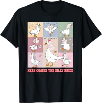 Bride To Be Wedding Silly Bride Goose Gettin' Loose T-Shirt