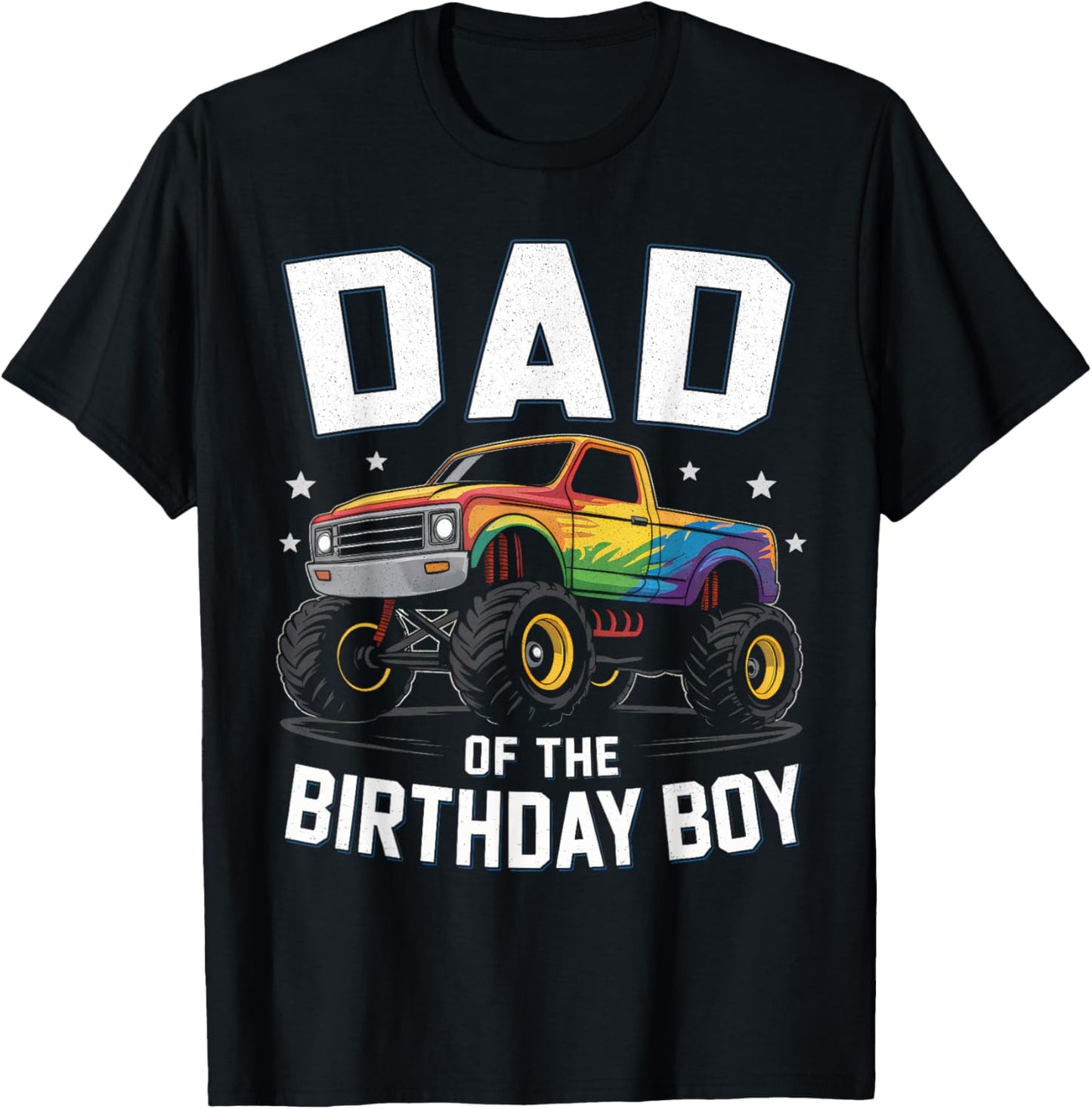 Dad Of Birthday Boy Monster Truck Bday Party Matching Family T-shirt by TeeBrew