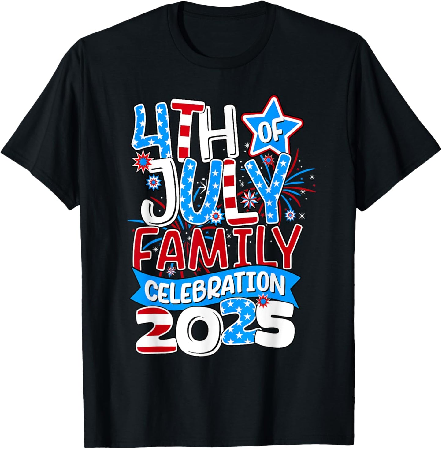 4th of July Crew Family Celebration 2025 T-Shirt