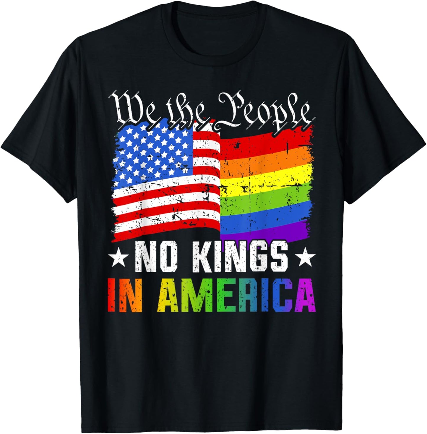 No Kings In America We The People Political Shirt Men Women T-Shirt