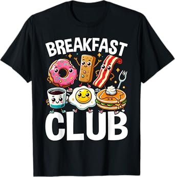 Breakfast Club Cute Kawaii Bfast Club Parody Funny Food Pun T-Shirt