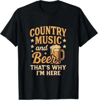Country Music Beer - Western Rodeo Fun T-Shirt