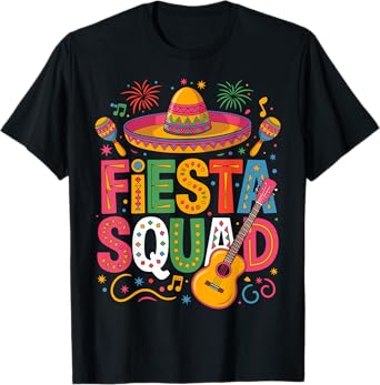 Fiesta Squad Family Matching Cinco de Mayo T-Shirt