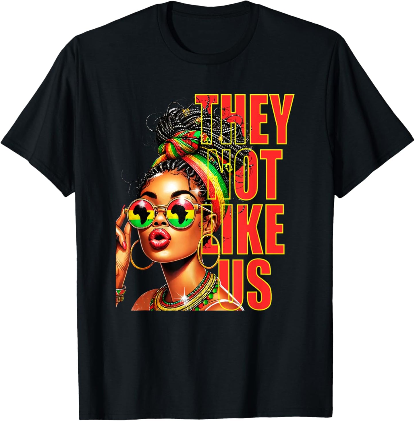They Dont Like Us Juneteenth 1865, Afro America Woman T-shirt