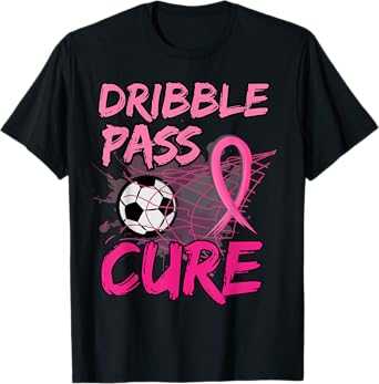 Breast Cancer Awareness Soccer Pink for Boys Kids Toddler T-Shirt