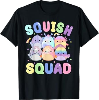 Squish Squad Birthday Shirt For Girls Kids Toddlers T-Shirt