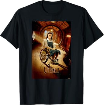Wicked Unisex Adult Nessarose T-Shirt, Black, Small, Short Sleeve, Movie-Inspired Modern, Official Licensed Design