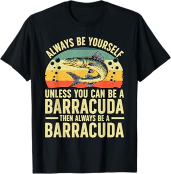 Funny Barracuda Design For Men Women Barracuda Fish Lovers T-Shirt