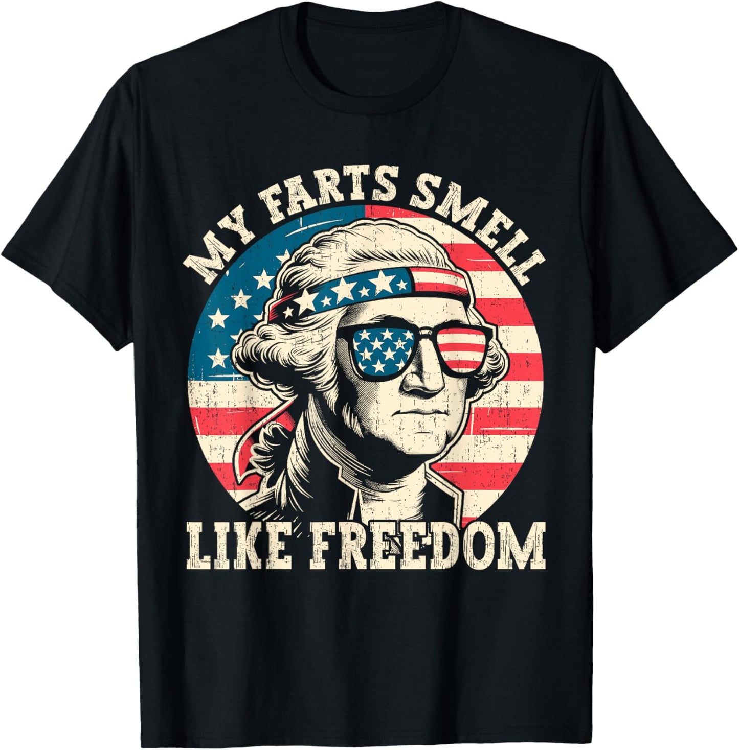 4th Of July Washington Smell Like Freedom Funny Men Women T-shirt