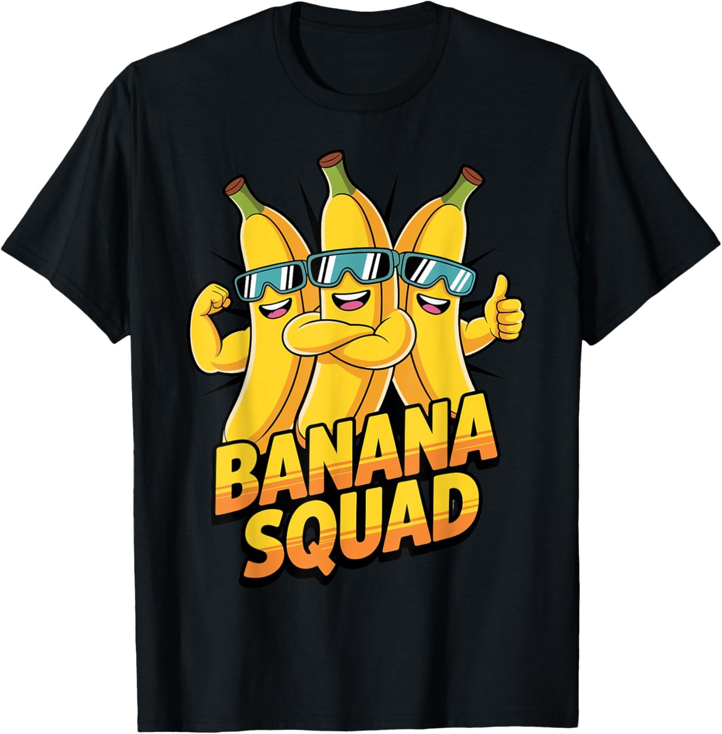 Team Banana Squad Funny Fruit Banana Graphic Men Women Kids T-Shirt