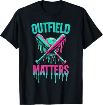 Baseball Outfield Matters Funny Baseball Player Outfielders T-Shirt
