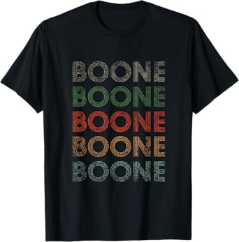Boone First Name Grunge Style Vintage Retro T-Shirt